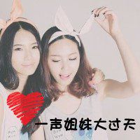 微信头像女生闺蜜三人超拽黑白