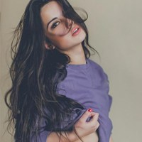 欧美女生手绘微信背影头像