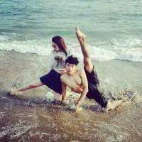 紫色浪漫乡村风景头像