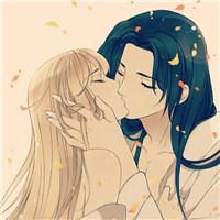 情侣头像浪漫类型男女分开