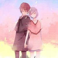 欧美情侣夕阳下接吻图