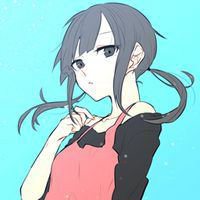 动漫情侣头像纯色底图