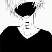 简约卡通黑白情侣头像