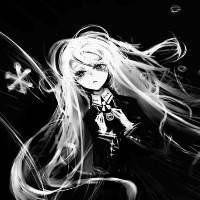 简约背影头像女生卡通