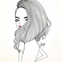 白底简约猫咪头像卡通