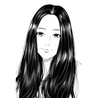 男生简约卡通黑白头像