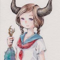 黑白简约微信头像女生