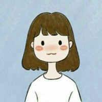 头像手画女生黑白简约