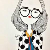 卡通简约黑白情侣头像