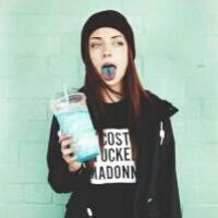 微信个性头像蓝色背景图片男生