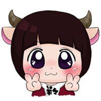 超大白卡通可爱头像带字