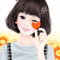 手绘萌女孩卡通可爱头像