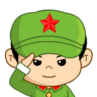 漫画卡通可爱雷锋头像简