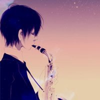 黑白简约男唯美头像卡通男生