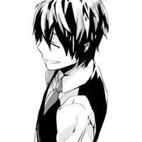 卡通男生戴口罩男头像黑白