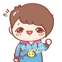 男的捧脸的卡通男生头像