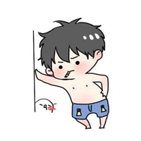 微信男卡通男生黑白头像