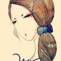 的白底头像卡通女生头像一对