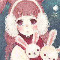 卡通女生唯美背影