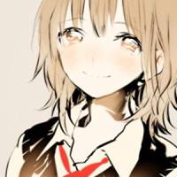 卡通女生头像主撑伞樱花下