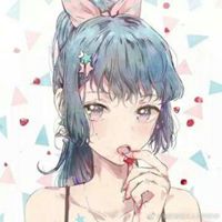 戴眼镜卡通女生素描头像