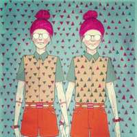 手拿棒棒糖卡通女生头像