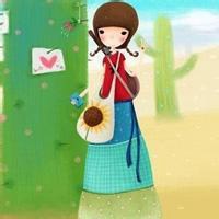 卡通女生头像无头上半身