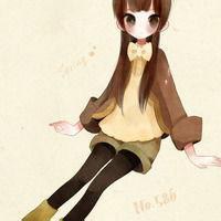 白底中间小卡通女生头像