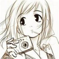 可爱的老虎头像卡通女生