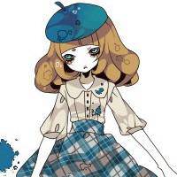 素描头像卡通女生人物 素描头像卡通女生人物