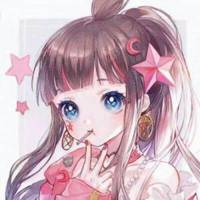 头像卡通女生简单带字