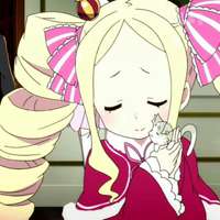 头像黑白卡通女生简约