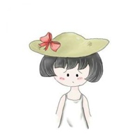 头像手绘可爱卡通女生