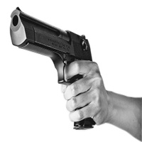 霸气女生头像拿枪动漫