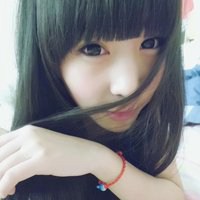 长发女生背影带字头像小清新