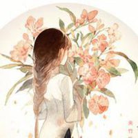 头像长发海边小清新