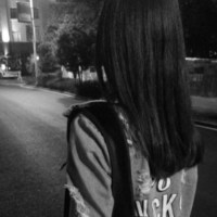 高冷女头像长发动漫头像黑白头像