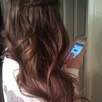 背影长发侧面头像小清新