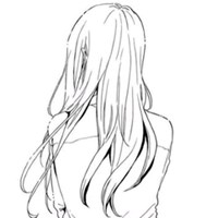 头像微信非主流女生背影长发