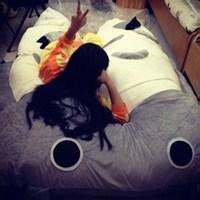 中长发海边头像