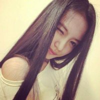 长发黑色绘画女头像