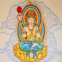 清朝晚期的木雕佛头像