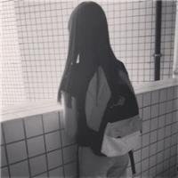 侧脸女生忧伤漫画