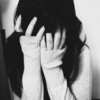 动漫侧脸女生头像唯美