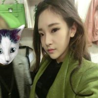 短发侧脸女生唯美