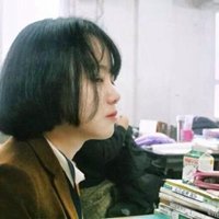 微信可爱侧脸女生动漫