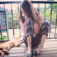 二次元侧脸女生可爱头像