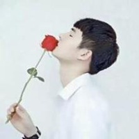 二次元动漫侧脸男生头像黑白