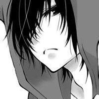 黑白动漫霸气女生头像带字