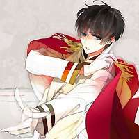 动漫头像红色系古风男生